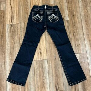 Ariat REAL MidRise Chainlink Bootcut Cowgirl Bling Jeans 31L